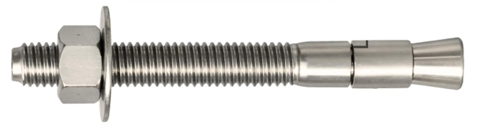 1/2" × 5-1/2" Wedge Anchor, 304 Stainless Steel, 25 pcs
