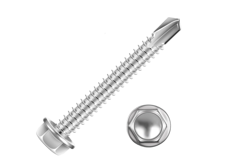 #10 × 2" Hex Washer Head Self-Drilling Screw