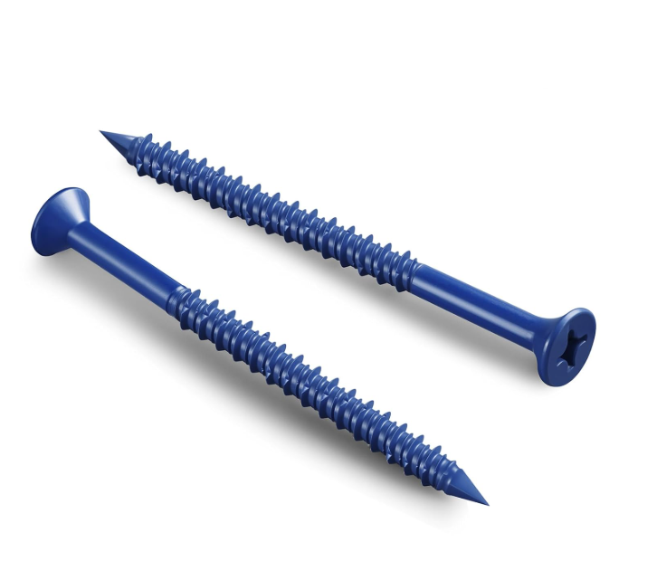 3/16" × 3-1/4" Concrete Screw, Flat Head, 1000 pcs