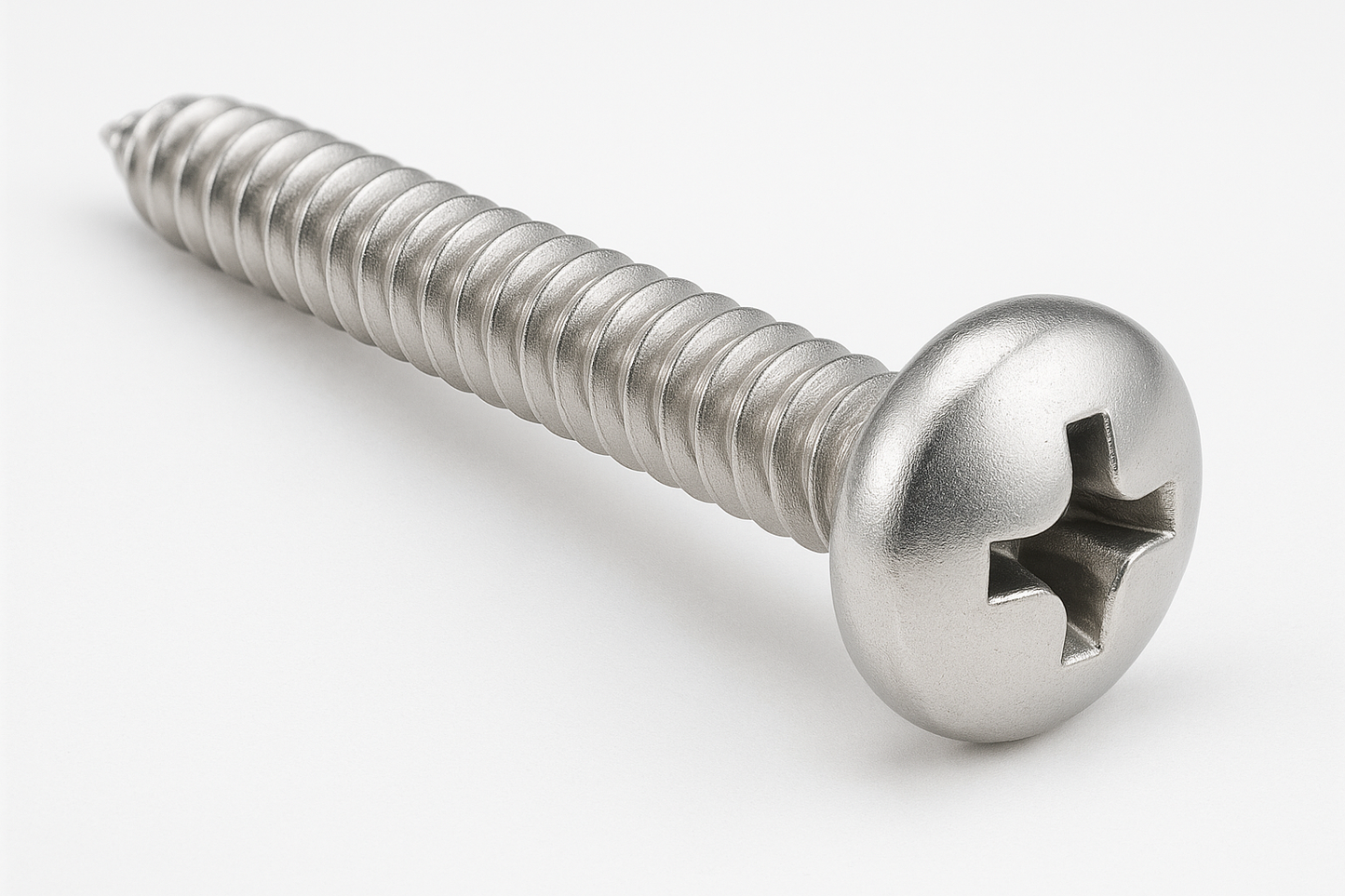 Cross Recessed Pan Head SS 304 Screw, #12*2", 2000 pcs ctn