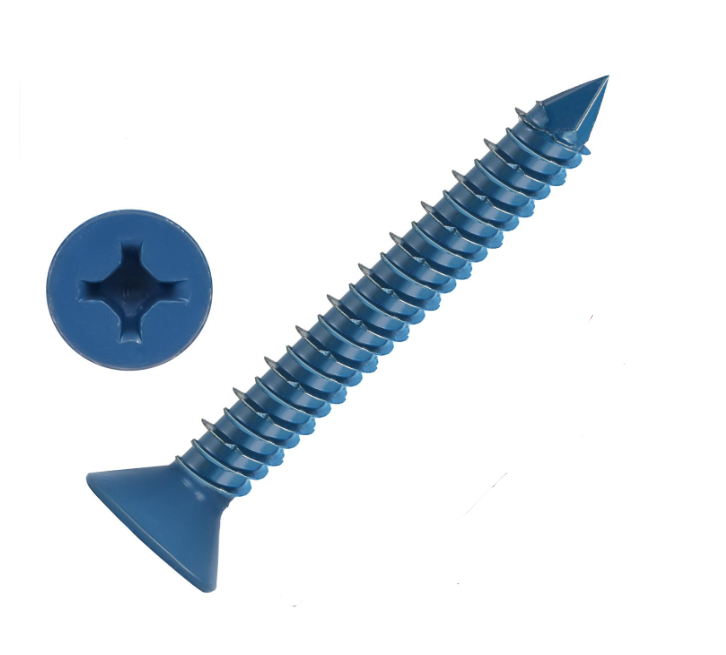 1/4" × 1-3/4" Concrete Screw, Flat Head