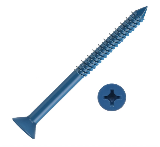 1/4" × 4" Concrete Screw, Flat Head