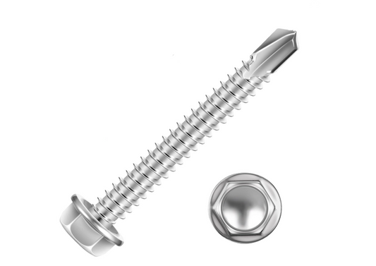 #10 × 2" Hex Washer Head Self-Drilling Screw