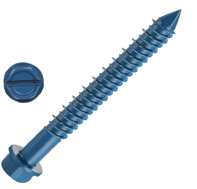 3/16" × 2-1/4" Concrete Screw, Hex Head, 2000 pcs