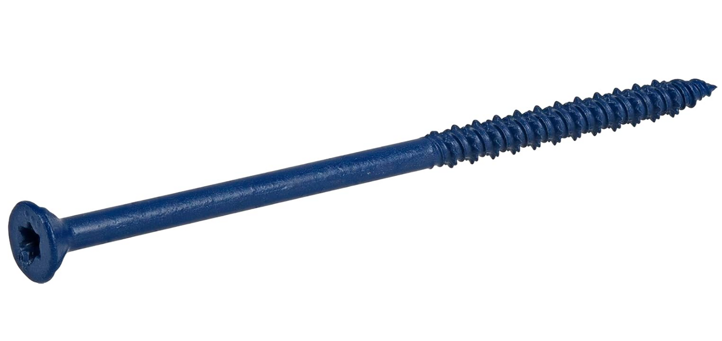 3/16" × 4" Concrete Screw, Flat Head, 1000 pcs