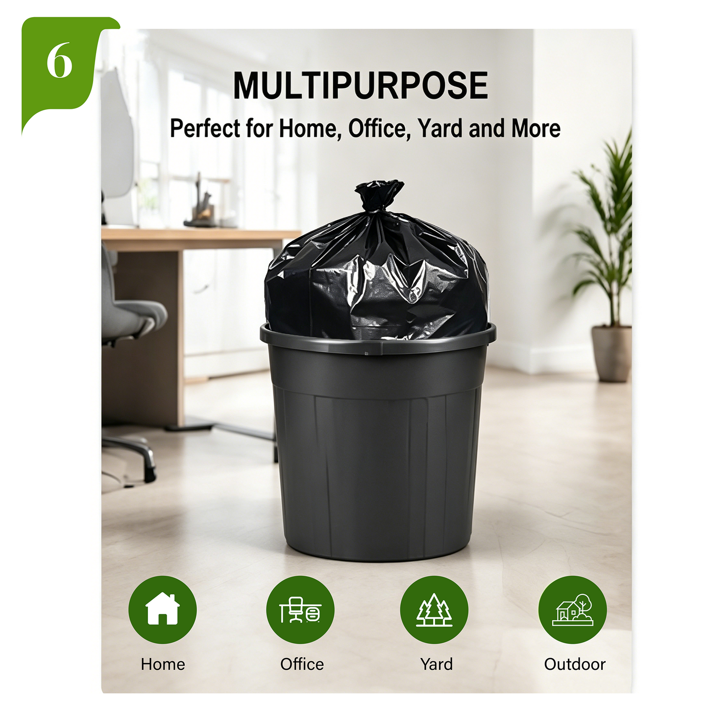 Trash bag 55 gallon